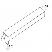 Brass Pipe Recessed 128